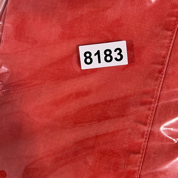 Vince Size 28 Made in USA Cotton Stretch Red Denim Pants - Picture 8 of 10